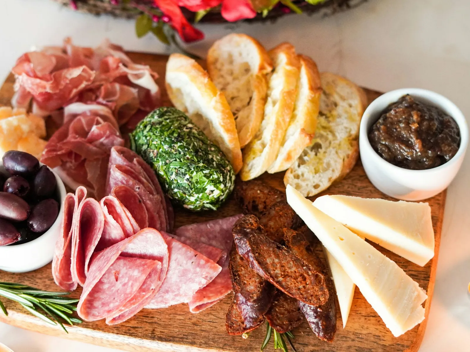 Pršut and island cheese board